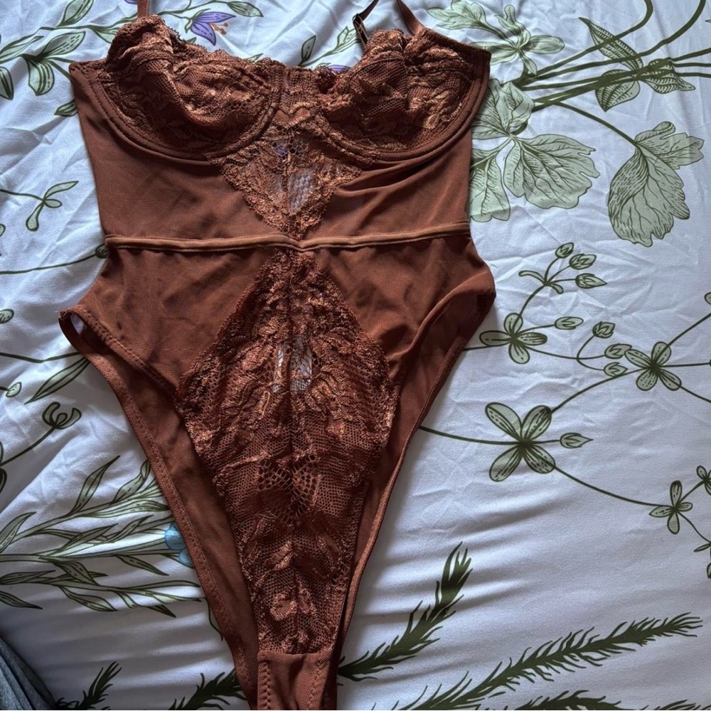 Forever 21 Rust Brown Bodysuit